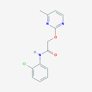 molecular formula C13H12ClN3O2 B2970026 N-(2-chlorophenyl)-2-((4-methylpyrimidin-2-yl)oxy)acetamide CAS No. 1286705-21-2