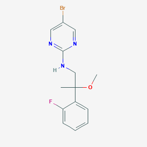 5-Bromo-N-[2-(2-fluorophenyl)-2-methoxypropyl]pyrimidin-2-amine
