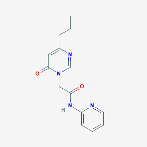 2-(6-oxo-4-propylpyrimidin-1(6H)-yl)-N-(pyridin-2-yl)acetamide