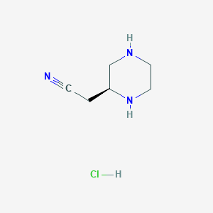 2-[(2S)-Piperazin-2-YL]acetonitrile hcl