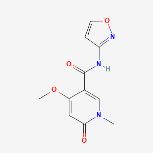 N-(isoxazol-3-yl)-4-methoxy-1-methyl-6-oxo-1,6-dihydropyridine-3-carboxamide