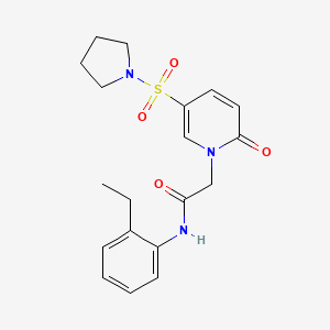 N-(2-ethylphenyl)-2-(2-oxo-5-(pyrrolidin-1-ylsulfonyl)pyridin-1(2H)-yl)acetamide