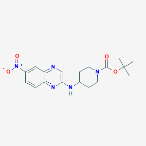 tert-Butyl 4-((6-nitroquinoxalin-2-yl)amino)piperidine-1-carboxylate