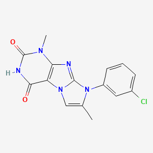 6-(3-Chlorophenyl)-4,7-dimethylpurino[7,8-a]imidazole-1,3-dione