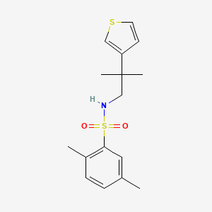 2,5-dimethyl-N-(2-methyl-2-(thiophen-3-yl)propyl)benzenesulfonamide