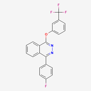 1-(4-Fluorophenyl)-4-[3-(trifluoromethyl)phenoxy]phthalazine