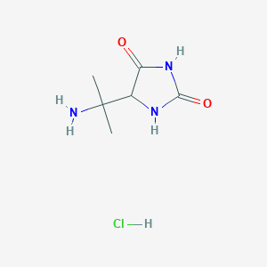 5-(2-Aminopropan-2-yl)imidazolidine-2,4-dione;hydrochloride