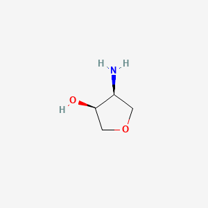 molecular formula C4H9NO2 B2970120 (3S,4S)-4-Aminotetrahydrofuran-3-ol CAS No. 214629-29-5; 535936-61-9