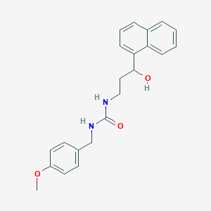 1-(3-Hydroxy-3-(naphthalen-1-yl)propyl)-3-(4-methoxybenzyl)urea
