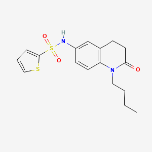 N-(1-butyl-2-oxo-1,2,3,4-tetrahydroquinolin-6-yl)thiophene-2-sulfonamide