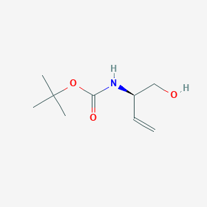 molecular formula C9H17NO3 B2970193 (R)-tert-Butyl (1-hydroxybut-3-en-2-yl)carbamate CAS No. 89985-86-4