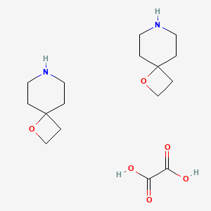 B2970255 1-Oxa-7-azaspiro[3.5]nonane oxalate(2:1) CAS No. 1408076-14-1; 1523617-84-6