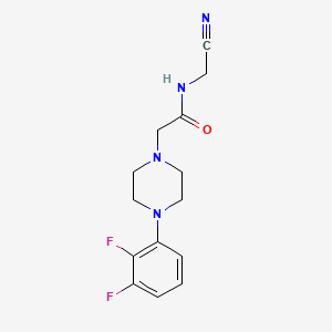 N-(Cyanomethyl)-2-[4-(2,3-difluorophenyl)piperazin-1-yl]acetamide