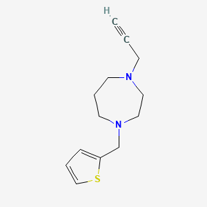 1-Prop-2-ynyl-4-(thiophen-2-ylmethyl)-1,4-diazepane