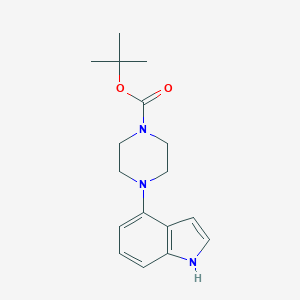 molecular formula C17H23N3O2 B029703 tert-Butyl 4-(1H-indol-4-yl)piperazine-1-carboxylate CAS No. 252978-89-5
