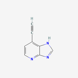 molecular formula C8H5N3 B2970309 7-ethynyl-3H-imidazo[4,5-b]pyridine CAS No. 2470439-27-9