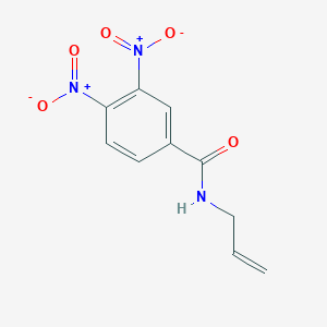 molecular formula C10H9N3O5 B2970329 3,4-Dinitro-N-(prop-2-en-1-yl)benzamide CAS No. 300679-59-8
