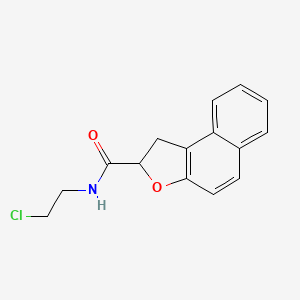 molecular formula C15H14ClNO2 B2970388 N-(2-chloroethyl)-1,2-dihydronaphtho[2,1-b]furan-2-carboxamide CAS No. 478078-36-3
