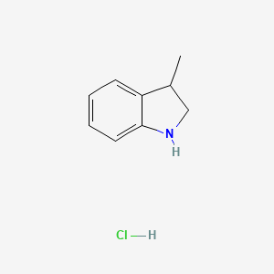molecular formula C9H12ClN B2970546 3-Methylindoline hydrochloride CAS No. 21573-62-6; 4375-15-9