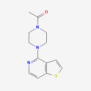 molecular formula C13H15N3OS B2970549 1-(4-{Thieno[3,2-c]pyridin-4-yl}piperazin-1-yl)ethan-1-one CAS No. 2097928-09-9