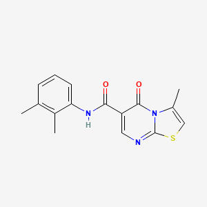 molecular formula C16H15N3O2S B2970656 N-(2,3-dimethylphenyl)-3-methyl-5-oxo-5H-[1,3]thiazolo[3,2-a]pyrimidine-6-carboxamide CAS No. 851945-63-6