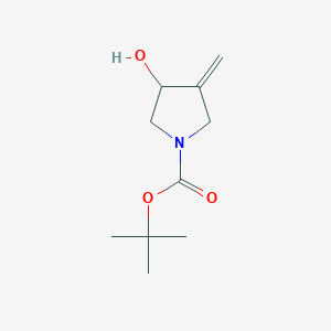 molecular formula C10H17NO3 B2970672 tert-butyl 3-hydroxy-4-methylidenepyrrolidine-1-carboxylate CAS No. 390381-86-9