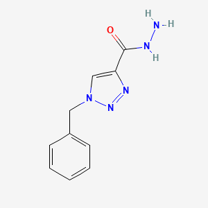 molecular formula C10H11N5O B2970744 1-benzyl-1H-1,2,3-triazole-4-carbohydrazide CAS No. 226881-50-1