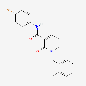 molecular formula C20H17BrN2O2 B2970780 N-(4-bromophenyl)-1-[(2-methylphenyl)methyl]-2-oxo-1,2-dihydropyridine-3-carboxamide CAS No. 946302-25-6