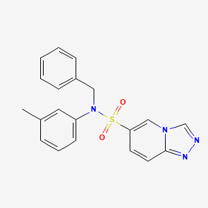molecular formula C20H18N4O2S B2970859 N-benzyl-N-(3-methylphenyl)-[1,2,4]triazolo[4,3-a]pyridine-6-sulfonamide CAS No. 1251627-87-8