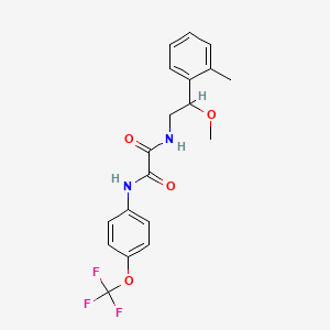 B2970892 N1-(2-methoxy-2-(o-tolyl)ethyl)-N2-(4-(trifluoromethoxy)phenyl)oxalamide CAS No. 1797878-78-4
