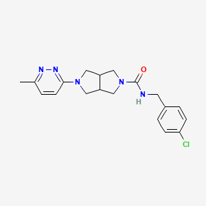 molecular formula C19H22ClN5O B2970914 N-[(4-chlorophenyl)methyl]-5-(6-methylpyridazin-3-yl)-octahydropyrrolo[3,4-c]pyrrole-2-carboxamide CAS No. 2415488-51-4