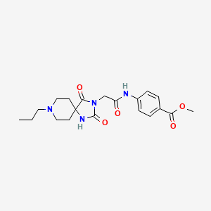 Methyl 4-(2-(2,4-dioxo-8-propyl-1,3,8-triazaspiro[4.5]decan-3-yl)acetamido)benzoate