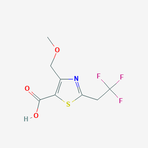 4-(Methoxymethyl)-2-(2,2,2-trifluoroethyl)-1,3-thiazole-5-carboxylic acid