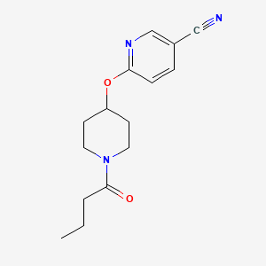 6-((1-Butyrylpiperidin-4-yl)oxy)nicotinonitrile
