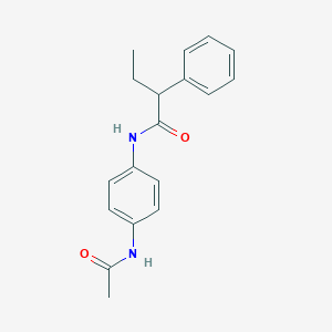 molecular formula C18H20N2O2 B297107 N-[4-(acetylamino)phenyl]-2-phenylbutanamide 