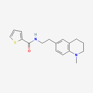 B2971109 N-(2-(1-methyl-1,2,3,4-tetrahydroquinolin-6-yl)ethyl)thiophene-2-carboxamide CAS No. 946280-80-4