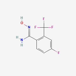 4-Fluoro-N'-hydroxy-2-(trifluoromethyl)benzene-1-carboximidamide