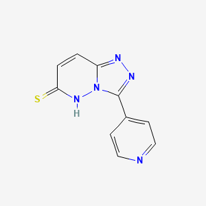 molecular formula C10H7N5S B2971142 3-(Pyridin-4-yl)-[1,2,4]triazolo[4,3-b]pyridazine-6-thiol CAS No. 1351645-20-9