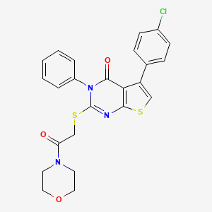 5-(4-chlorophenyl)-2-((2-morpholino-2-oxoethyl)thio)-3-phenylthieno[2,3-d]pyrimidin-4(3H)-one