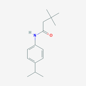 molecular formula C15H23NO B297116 N-(4-isopropylphenyl)-3,3-dimethylbutanamide 