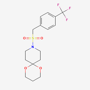 9-((4-(Trifluoromethyl)benzyl)sulfonyl)-1,5-dioxa-9-azaspiro[5.5]undecane