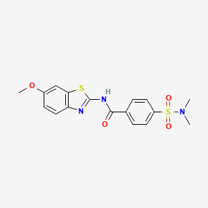 4-(dimethylsulfamoyl)-N-(6-methoxy-1,3-benzothiazol-2-yl)benzamide