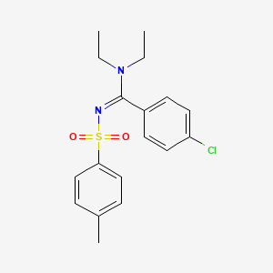 (E)-4-chloro-N,N-diethyl-N'-tosylbenzimidamide