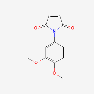 molecular formula C12H11NO4 B2971237 1-(3,4-dimethoxyphenyl)-2,5-dihydro-1H-pyrrole-2,5-dione CAS No. 554405-53-7