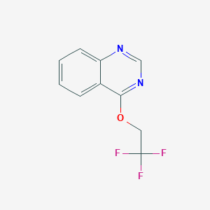 molecular formula C10H7F3N2O B2971246 4-(2,2,2-Trifluoroethoxy)quinazoline CAS No. 2190574-37-7