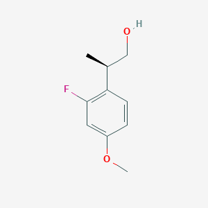 molecular formula C10H13FO2 B2971282 (2R)-2-(2-Fluoro-4-methoxyphenyl)propan-1-ol CAS No. 2248172-39-4