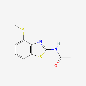 molecular formula C10H10N2OS2 B2971310 N-(4-(methylthio)benzo[d]thiazol-2-yl)acetamide CAS No. 899982-92-4