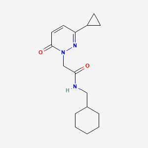 N-(cyclohexylmethyl)-2-(3-cyclopropyl-6-oxopyridazin-1(6H)-yl)acetamide