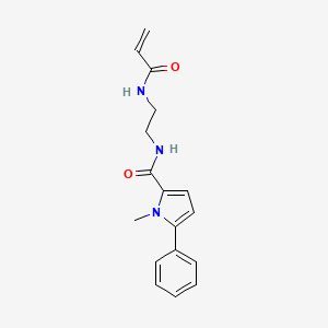 1-Methyl-5-phenyl-N-[2-(prop-2-enoylamino)ethyl]pyrrole-2-carboxamide
