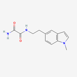 molecular formula C13H15N3O2 B2971389 N1-(2-(1-methyl-1H-indol-5-yl)ethyl)oxalamide CAS No. 2034202-20-3